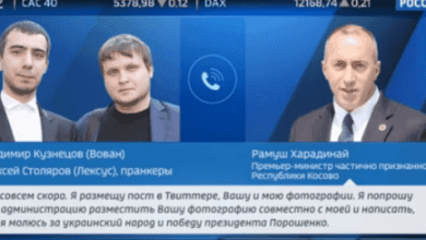 Del përgjimi se si dy komikët rusë mashtruan Hardinajn: Kryeministri kosovar premtoi se do mbështeste Poroshenkon nëpërmjet Twitter-it