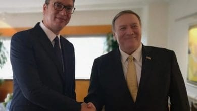 Vuçiq takohet me sekretarin amerikan të shtetit, temë kryesore Kosova Vuçiq takohet me sekretarin amerikan të shtetit, temë kryesore Kosova