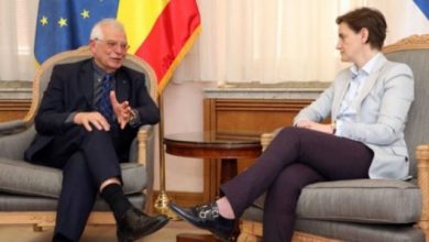 Brnabiq takon Borellin e Spanjës: Nuk kthehemi në dialogun me Kosovën pa u hequr taksa Brnabiq takon Borellin e Spanjës: Nuk kthehemi në dialogun me Kosovën pa u hequr taksa