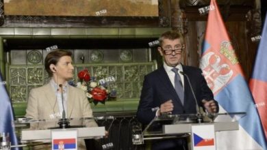Kryeministri çek përgënjeshtron Brnabiç: Nuk ka arsye që Çekia të ndryshojë qëndrimin ndaj Kosovës Kryeministri çek përgënjeshtron Brnabiç: Nuk ka arsye që Çekia të ndryshojë qëndrimin ndaj Kosovës