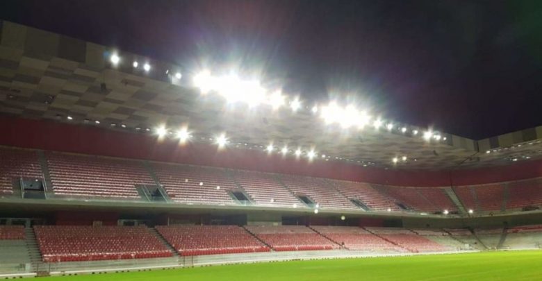 VIDEO/ Spektakli i ndriçimit në “Arenën Kombëtare”, Shulku: Jemi në fazën finale të punimeve