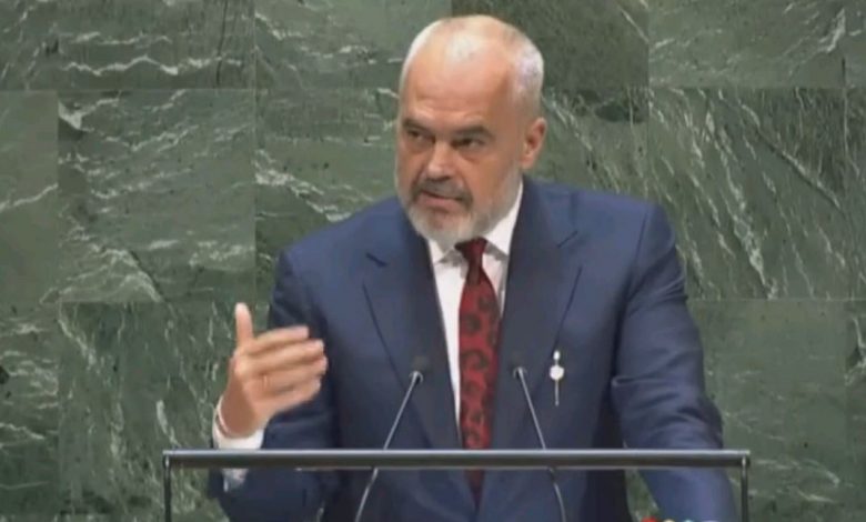 Rama thirrje në Asamblenë e OKB: Duhet njohur Paravësia e Kosovës (VIDEO) Rama thirrje në Asamblenë e OKB: Duhet njohur Paravësia e Kosovës (VIDEO)