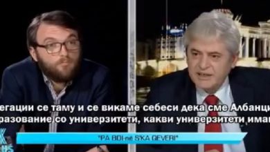 VIDEO/ Ali Ahmeti ‘shpërthen’ në emision dhe godet tavolinën: Turp t’iu vijë, po i përçajnë shqiptarët VIDEO/ Ali Ahmeti ‘shpërthen’ në emision dhe godet tavolinën: Turp t’iu vijë, po i përçajnë shqiptarët
