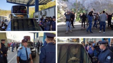 Tifozët e Crvena Zvezdës ia mësyjnë Kosovës, mbërrijnë në kufi (Video) Tifozët e Crvena Zvezdës ia mësyjnë Kosovës, mbërrijnë në kufi (Video)
