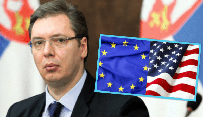 Vucic: Europa nuk na ka kërkuar asnjëherë ta njohim Kosovën, ndryshe mendojnë amerikanët Vucic: Europa nuk na ka kërkuar asnjëherë ta njohim Kosovën, ndryshe mendojnë amerikanët