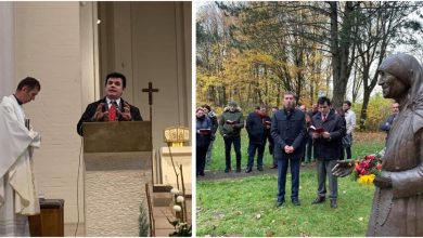 Hoxha në kishë: U lutëm shqip për nënënloken dhe nënëmadhen tonë Shën Nënë Tereza Hoxha në kishë: U lutëm shqip për nënënloken dhe nënëmadhen tonë Shën Nënë Tereza