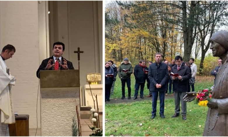 Hoxha në kishë: U lutëm shqip për nënënloken dhe nënëmadhen tonë Shën Nënë Tereza Hoxha në kishë: U lutëm shqip për nënënloken dhe nënëmadhen tonë Shën Nënë Tereza