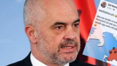 Gafa e Ramës me hartën, Republika e Kosovës figuron brenda territorit të Serbisë Gafa e Ramës me hartën, Republika e Kosovës figuron brenda territorit të Serbisë