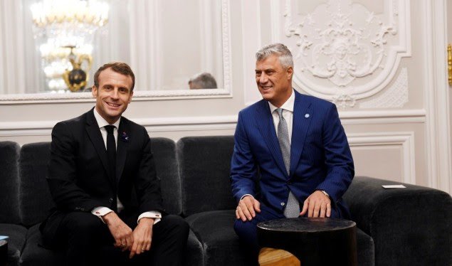 Presidenti Thaçi takon presidentin Macron: Kosova është e gatshme për Marrëveshje të Paqes Presidenti Thaçi takon presidentin Macron: Kosova është e gatshme për Marrëveshje të Paqes