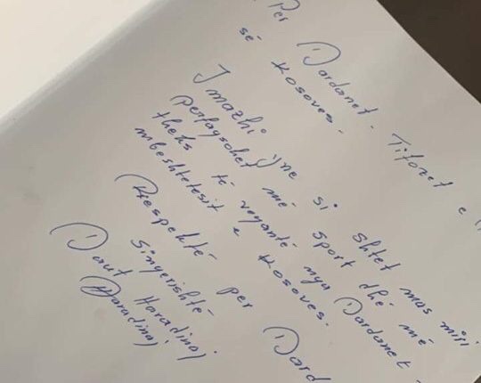 Haradinaj u shkruan letër Dardanëve por bën gabime elementare gjuhësore Haradinaj u shkruan letër Dardanëve por bën gabime elementare gjuhësore
