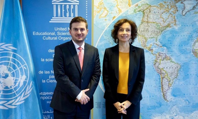 “Anëtarësimi i Kosovës do të përforcojë vlerat që përfaqëson UNESCO” “Anëtarësimi i Kosovës do të përforcojë vlerat që përfaqëson UNESCO”