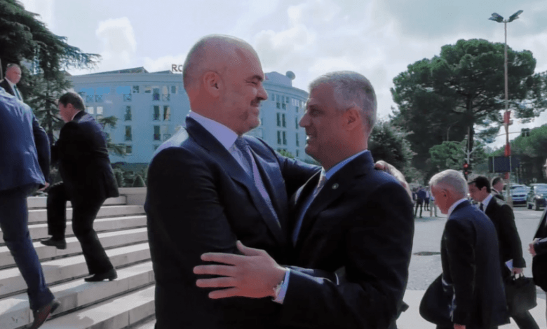 Thaçi: Jemi vëllezër, nuk tradhtoj as Shqipërinë, as Kosovën