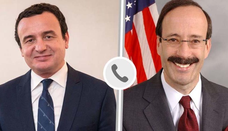 Kryeministri në detyrë Kurti realizon bisedë telefonike me Kongresistin Eliot Engel