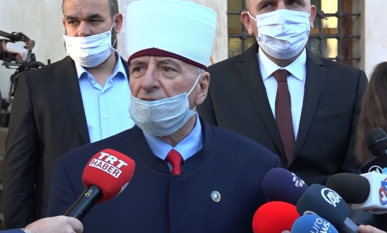 Shkup/ Kryemyftiu shpall të vdekur koronavirusin (VIDEO) Shkup/ Kryemyftiu shpall të vdekur koronavirusin (VIDEO)