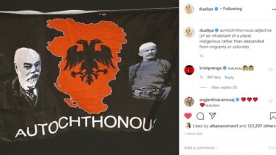 Dua Lipa i bën krenar gjithë shqiptarët, e poston flamurin “Autochthonous” për 48 milion ndjekësit e saj Dua Lipa i bën krenar gjithë shqiptarët, e poston flamurin “Autochthonous” për 48 milion ndjekësit e saj