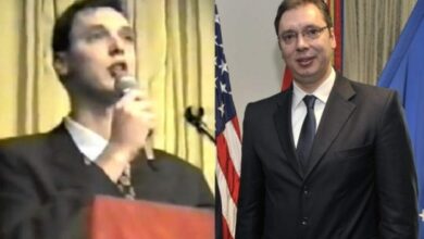 “Vrisni një serb e ne do të vrasim 100 myslimanë”, deklarata famëkeqe e Vuçiç (VIDEO) “Vrisni një serb e ne do të vrasim 100 myslimanë”, deklarata famëkeqe e Vuçiç (VIDEO)