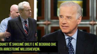 Kur Biden takoi Millosheviqin: Ju jeni një kriminel lufte i mallkuar Kur Biden takoi Millosheviqin: Ju jeni një kriminel lufte i mallkuar