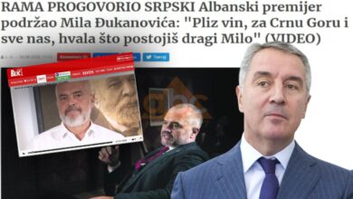 Gjukanoviç, në “fije të perit”, Rama u drejtohet malazezëve serbisht: Vota kundër tij ju çon pas Gjukanoviç, në “fije të perit”, Rama u drejtohet malazezëve serbisht: Vota kundër tij ju çon pas