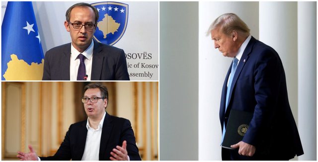 Donald Trump pret në zyrën ovale Hotin dhe Vuçiç; më pas firmoset marrëveshja historike Donald Trump pret në zyrën ovale Hotin dhe Vuçiç; më pas firmoset marrëveshja historike