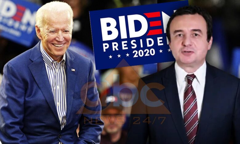 Kurti në nëntor vizitë në SHBA: Kur të tjerët shihnin kush fitonte, unë mbështeta Biden publikisht Kurti në nëntor vizitë në SHBA: Kur të tjerët shihnin kush fitonte, unë mbështeta Biden publikisht