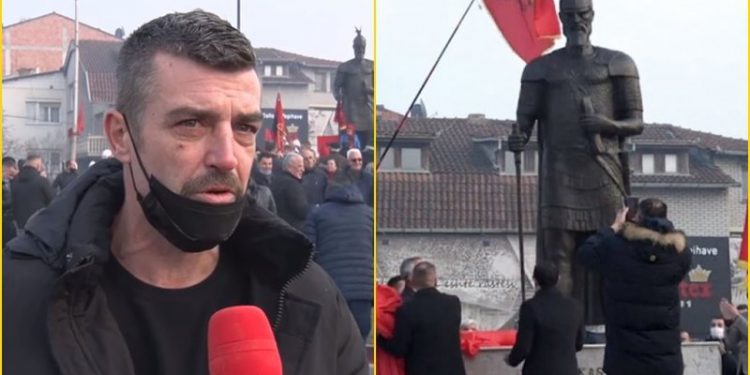 “E masakruan” për shtatoren e Skënderbeut në Prizren, reagon për herë të parë skulptori