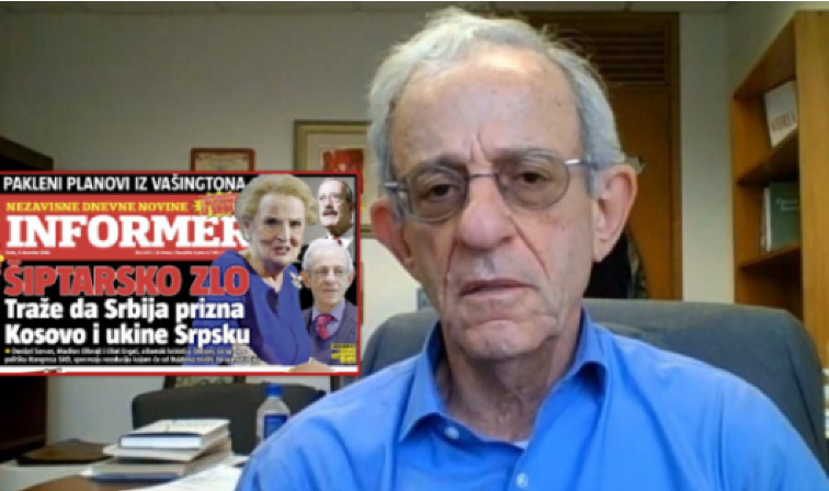 Serwer i reagon gazetës së Vuçiqit që ofendoi shqiptarët dhe kryqëzoi atë, Albrightin dhe Engelin Serwer i reagon gazetës së Vuçiqit që ofendoi shqiptarët dhe kryqëzoi atë, Albrightin dhe Engelin