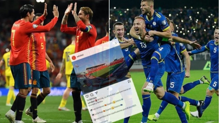 Spanja ‘e njeh’ Kosovën si shtet, zbulon stadiumin ku do të luhet sfida ndaj Dardanëve dhe vendos flamurin tonë shtetëror Spanja ‘e njeh’ Kosovën si shtet, zbulon stadiumin ku do të luhet sfida ndaj Dardanëve dhe vendos flamurin tonë shtetëror