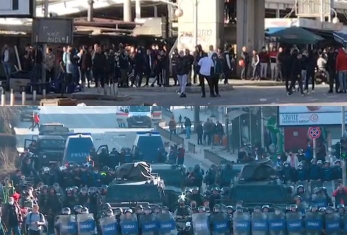 Rasti ‘Mostra’/ Rëndohet bilanci protestës së shqiptarëve në Maqedoninë e Veriut, 7 efektivë të lënduar, 8 persona shoqërohen në polici
