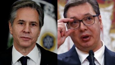 ‘Duhet të njihni Kosovën’, Vuçiç i përgjigjet kërkesës së Blinken: S’mund të poshtërohen serbët për stabilitetin e rajonit ‘Duhet të njihni Kosovën’, Vuçiç i përgjigjet kërkesës së Blinken: S’mund të poshtërohen serbët për stabilitetin e rajonit