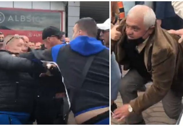 VIDEO/ Përplasja mes mbështetësve të PD dhe PS në Elbasan, shoqërohen 5 persona