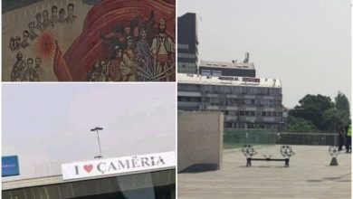 Policët në Shkup heqin posterat në nderim të Çamërisë Policët në Shkup heqin posterat në nderim të Çamërisë
