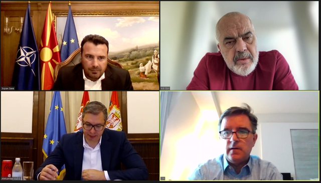 Kurti në Athinë e Rama, Zaev dhe Vuçiç flasin virtualisht: Paralajmërojnë një takim të ri Kurti në Athinë e Rama, Zaev dhe Vuçiç flasin virtualisht: Paralajmërojnë një takim të ri