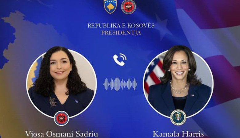 Strehimi i afganëve në Kosovë, Vjosa Osmani bisedë telefonike me zv/Presidenten amerikane Strehimi i afganëve në Kosovë, Vjosa Osmani bisedë telefonike me zv/Presidenten amerikane