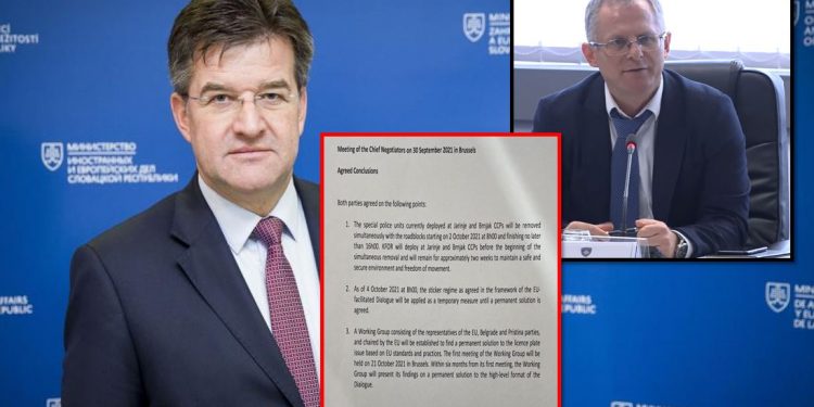 “Kemi një marrëveshje”/ Kosova dhe Serbia bien dakord në Bruksel mbi reciprocitetin e targave, Lajçak: Nga 2 tetori largohen… “Kemi një marrëveshje”/ Kosova dhe Serbia bien dakord në Bruksel mbi reciprocitetin e targave, Lajçak: Nga 2 tetori largohen…