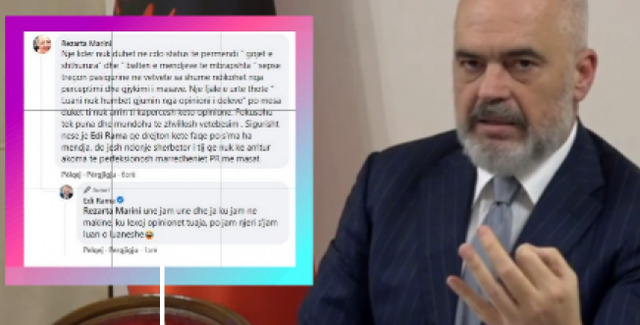“Jepu llogari për nxjerrjen e të dhënave, lideri s’përmend ‘gojët e shthurura”, Rama sherr me komentuesit “Jepu llogari për nxjerrjen e të dhënave, lideri s’përmend ‘gojët e shthurura”, Rama sherr me komentuesit