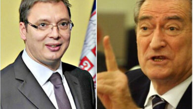 Berisha paralajmëron Vuçiç: Lëri kërcënimet dhe mos guxo ndonjë akt aventuresk me Kosovën se të pret fati i Millosheviçit Berisha paralajmëron Vuçiç: Lëri kërcënimet dhe mos guxo ndonjë akt aventuresk me Kosovën se të pret fati i Millosheviçit