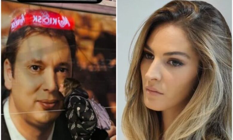 Pasi puthi posterin e Vuçiçit, “kryqëzohet” motra e Emina Çunmulajt: U kërkoj ndjesë shqiptarëve! Ishte sarkazmë Pasi puthi posterin e Vuçiçit, “kryqëzohet” motra e Emina Çunmulajt: U kërkoj ndjesë shqiptarëve! Ishte sarkazmë