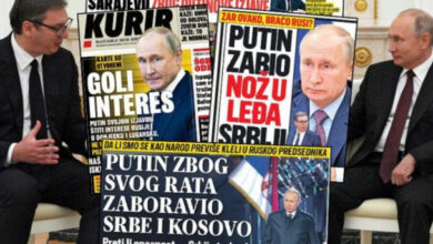 “Kështu janë vëllezërit rusë?”/ Shpërthejnë mediat serbe kundër Putin: E goditi Serbinë pas shpine “Kështu janë vëllezërit rusë?”/ Shpërthejnë mediat serbe kundër Putin: E goditi Serbinë pas shpine