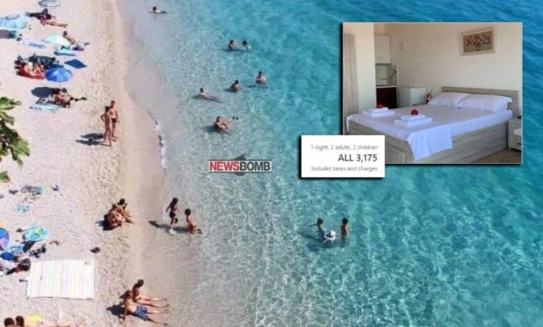 Turistët braktisin Vlorën, 250 euro nata? Ja sa kushton një natë në bregdet, nëse rezervoni “sot për nesër” (ÇMIMET) Turistët braktisin Vlorën, 250 euro nata? Ja sa kushton një natë në bregdet, nëse rezervoni “sot për nesër” (ÇMIMET)