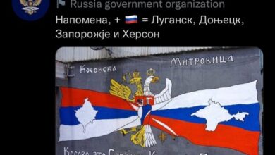 Ambasada ruse shpërndan postimin me mbishkrimin: Kosova është Serbi, Krimea është Rusi