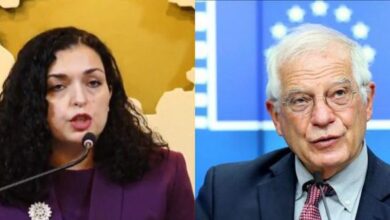 Pas Albin Kurtit, reagon ashpër dhe Vjosa Osmani: Ajo që pamë sot nga Borrell ishte njëanshmëri e shpërfaqur haptazi Pas Albin Kurtit, reagon ashpër dhe Vjosa Osmani: Ajo që pamë sot nga Borrell ishte njëanshmëri e shpërfaqur haptazi