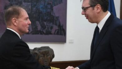 “Putini ka bërë gabime të mëdha strategjike”, admirali i NATO-s reagon pas takimit me Vuçiç: KFOR-i i gatshëm të ofrojë siguri në Veri “Putini ka bërë gabime të mëdha strategjike”, admirali i NATO-s reagon pas takimit me Vuçiç: KFOR-i i gatshëm të ofrojë siguri në Veri