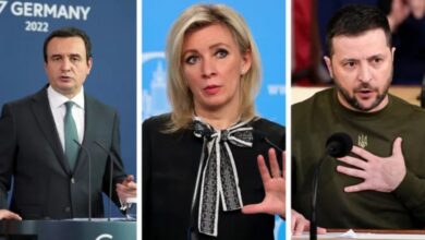 Zëdhënësja ruse Zakharova: Kurti dhe Zelenski janë nazistë Zëdhënësja ruse Zakharova: Kurti dhe Zelenski janë nazistë