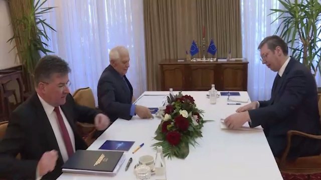 “Marrëveshja me Kosovën e detyrueshme edhe pa nënshkrim”/ Ultimatumi i Borrell dhe Escobar, tërhiqet Vuçiçi “Marrëveshja me Kosovën e detyrueshme edhe pa nënshkrim”/ Ultimatumi i Borrell dhe Escobar, tërhiqet Vuçiçi