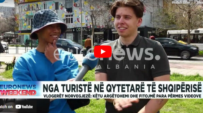 Nga turistë në qytetarë të Shqipërisë, vlogerët norvegjezë: Këtu fitojmë para (VIDEO) Nga turistë në qytetarë të Shqipërisë, vlogerët norvegjezë: Këtu fitojmë para (VIDEO)